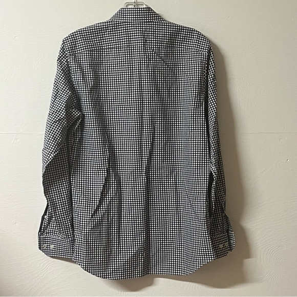 Banana Republic Blu White Gingham Camden Fit Button Down Size Small - Picture 4 of 8